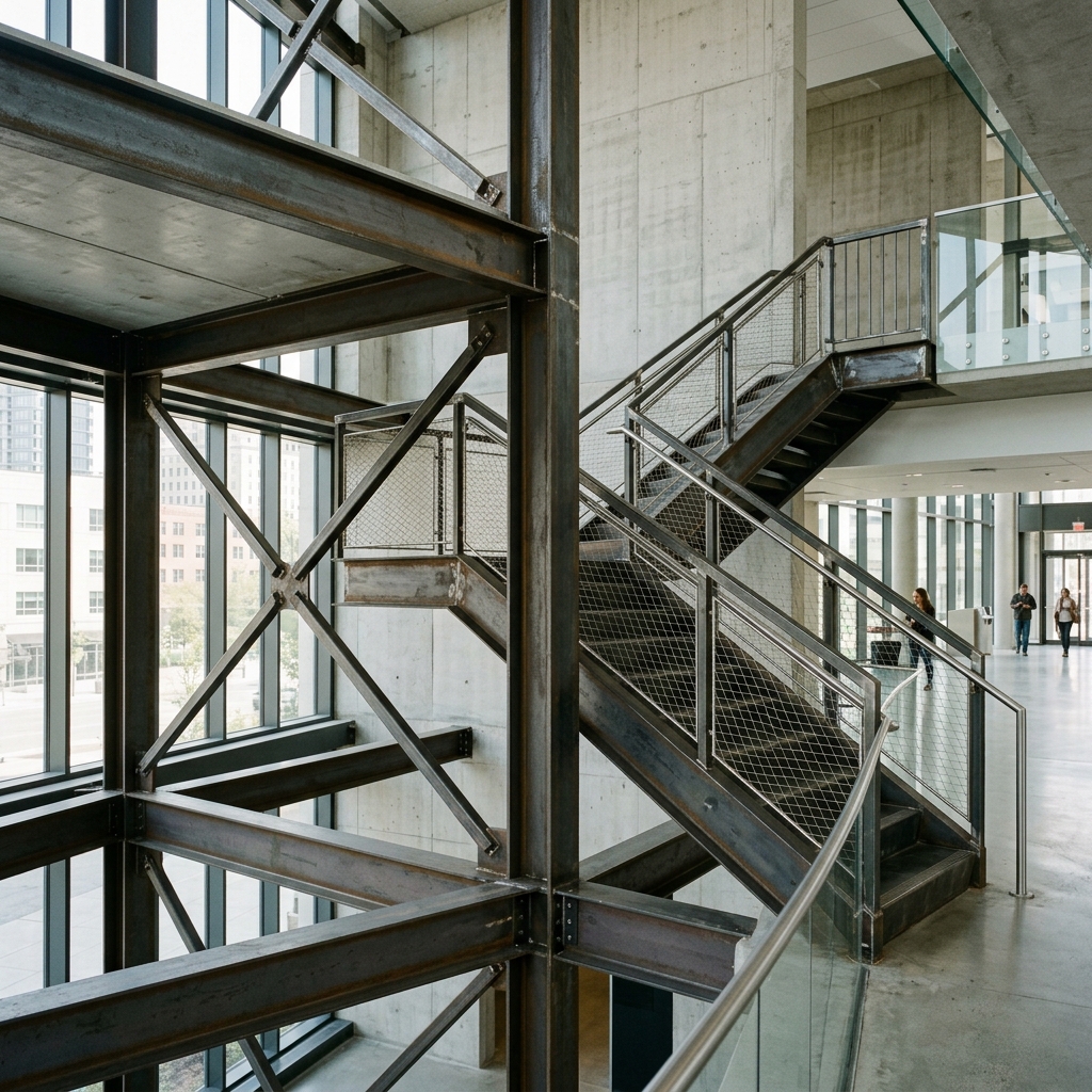 Metallbaumontage Stahlkonstruktion